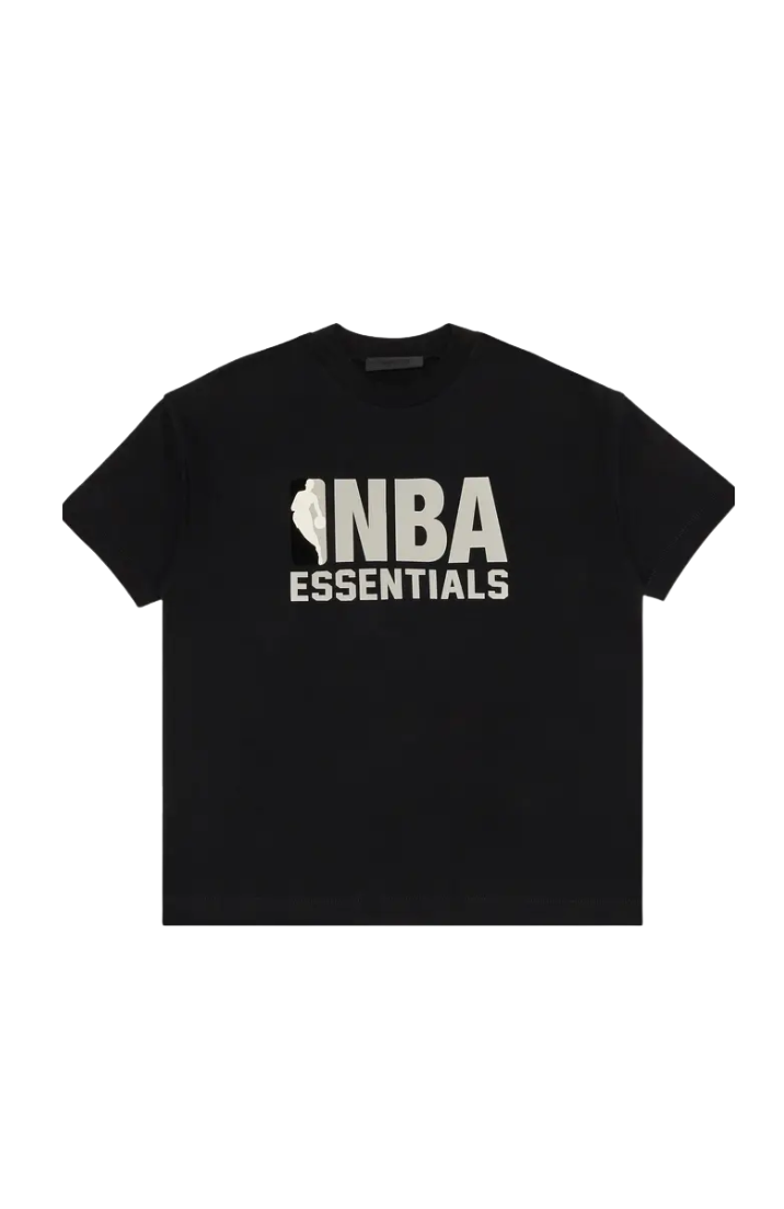 Fear of God Essentials NBA Black Grey Summer Set two-piece set in black