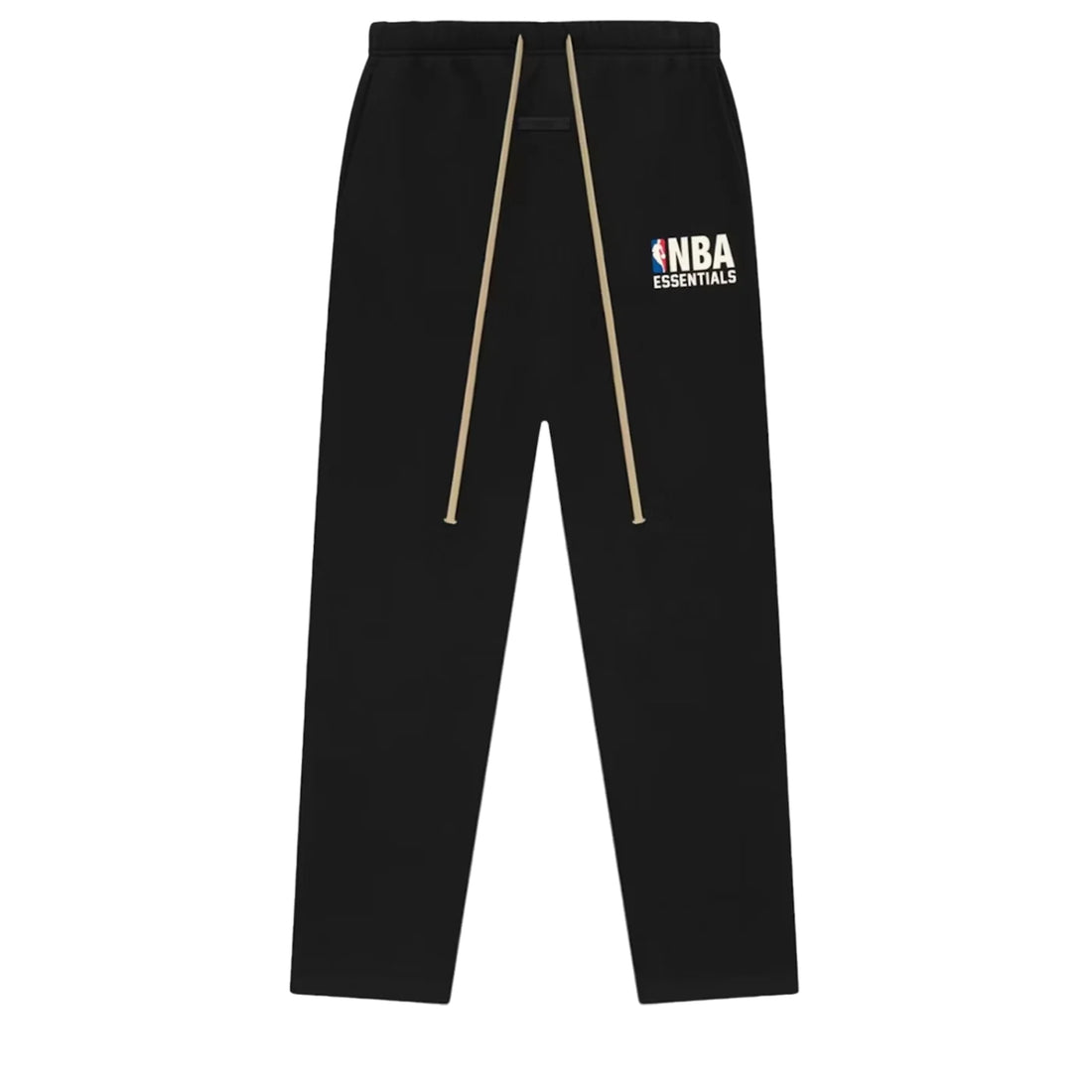 Fear of God Essentials NBA sweatpants in black front view