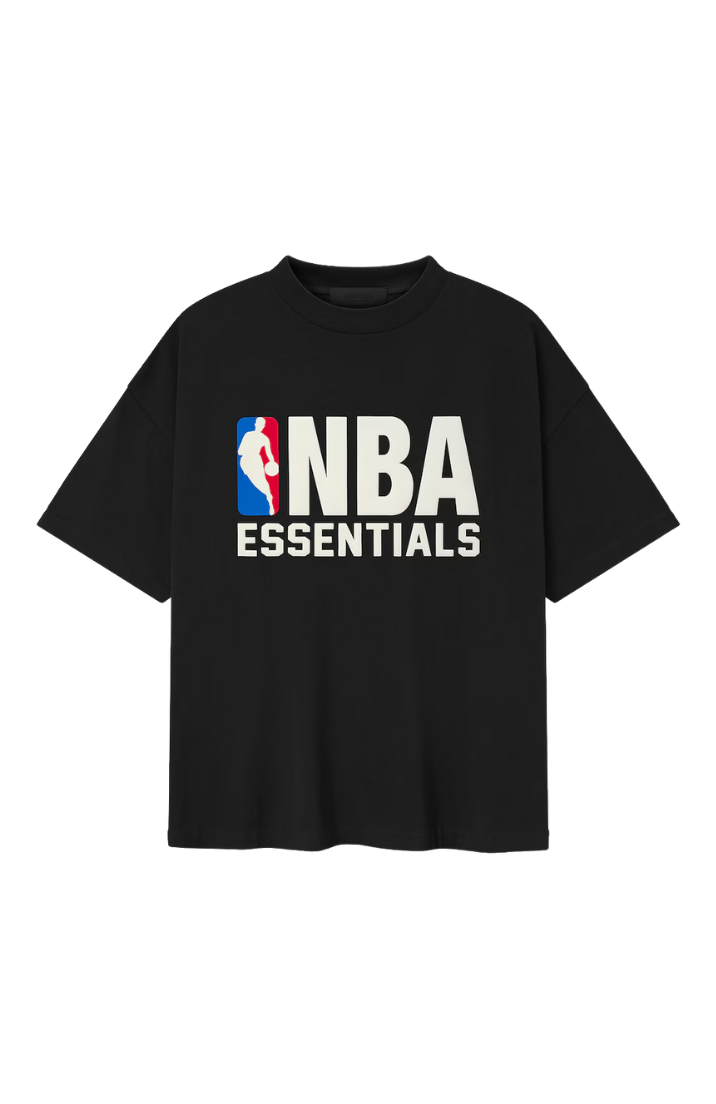 Fear of God ESSENTIALS NBA t-shirt and shorts set in black white