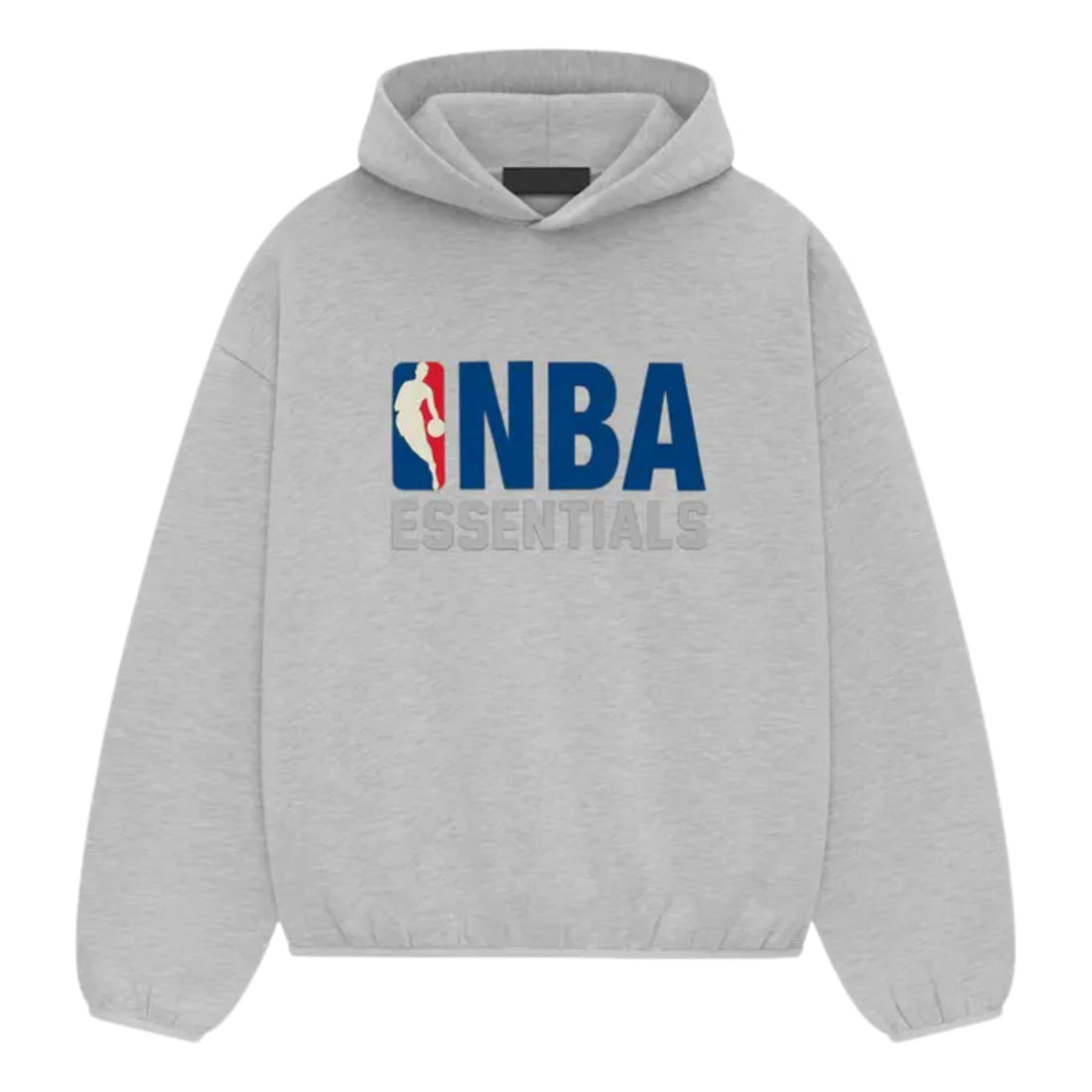 Fear of God Essentials NBA Light Heather hoodie in light heather front view