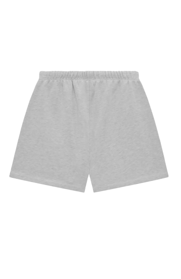 Fear of God ESSENTIALS NBA shorts in light heather front view