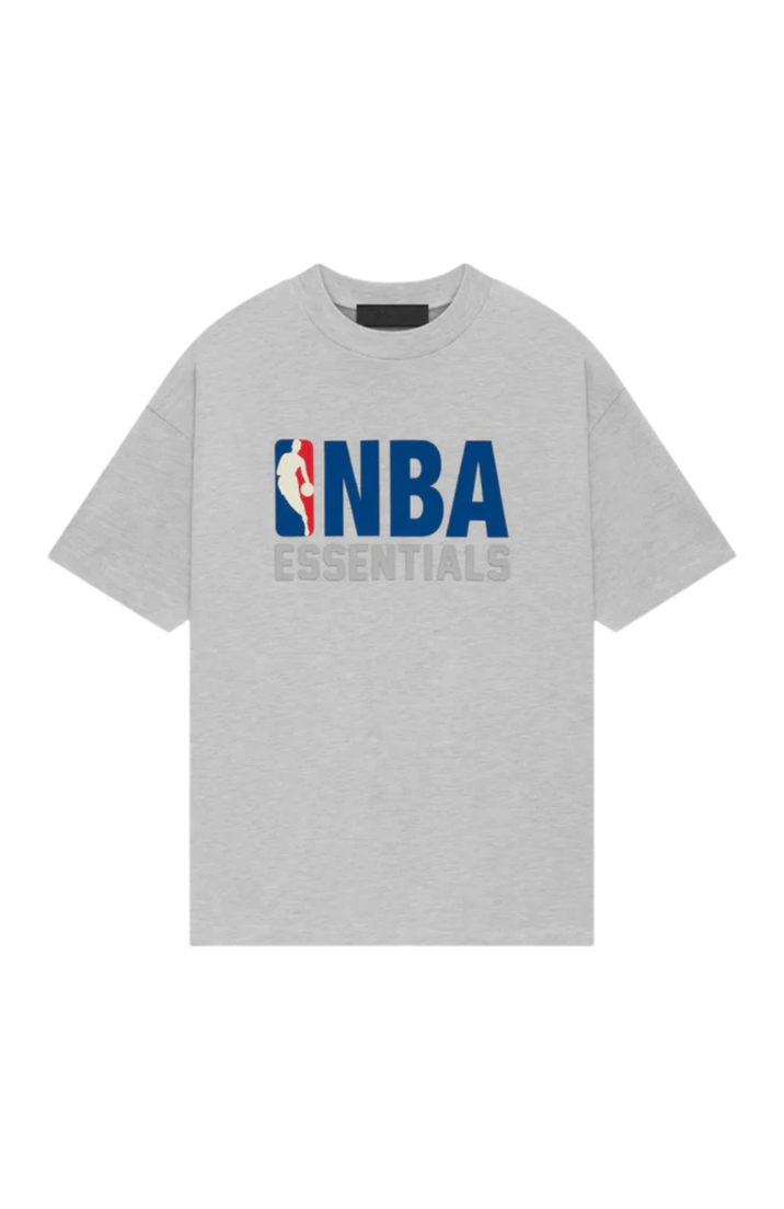 Fear of God ESSENTIALS NBA t-shirt and shorts set in light heather