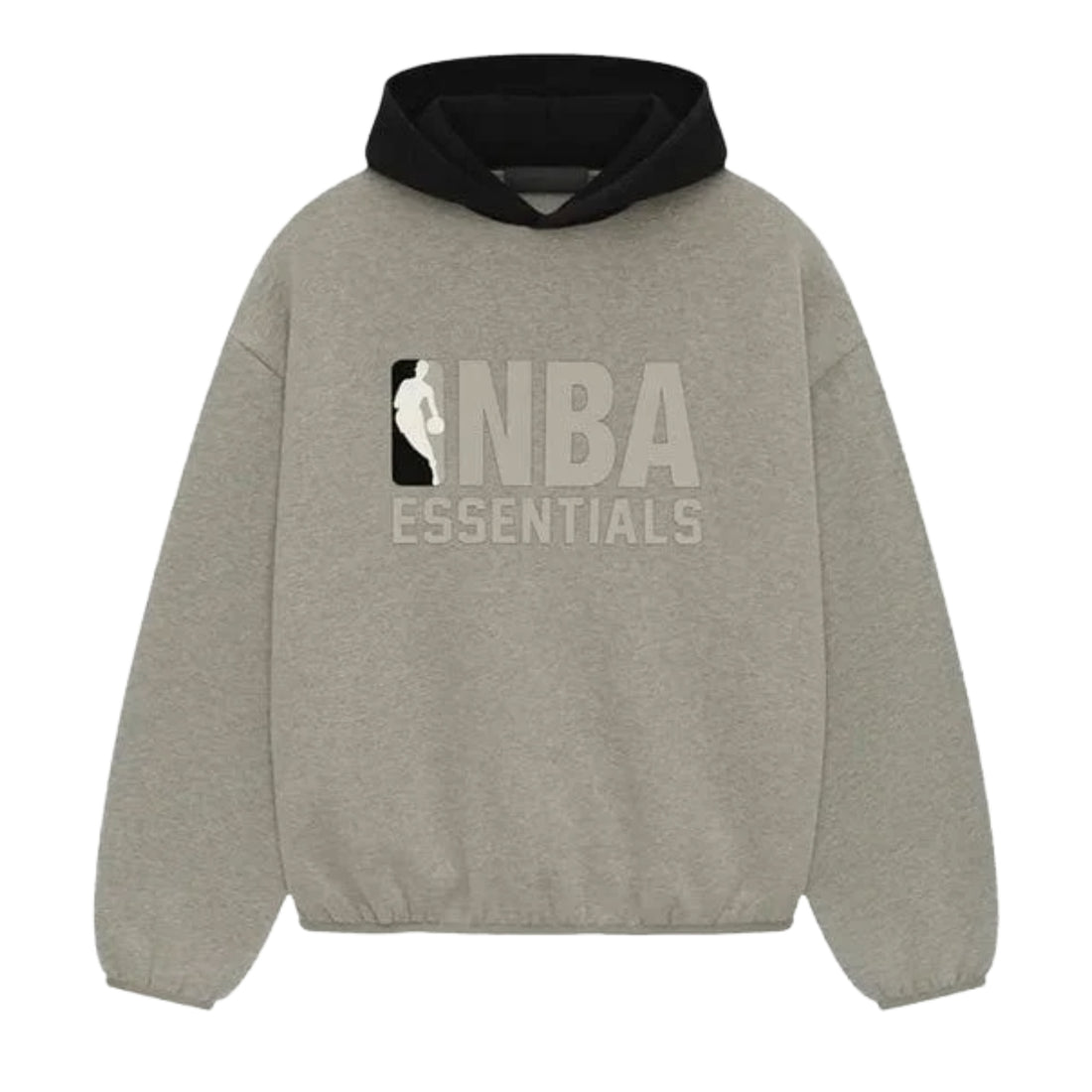 Fear of God Essentials NBA Warm Heather hoodie in warm heather front view