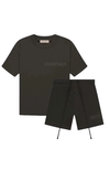 Fear of God Essentials Off Black Summer Set two-piece set in off black