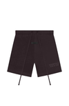 Fear of God Essentials Plum Summer Set shorts in plum front view