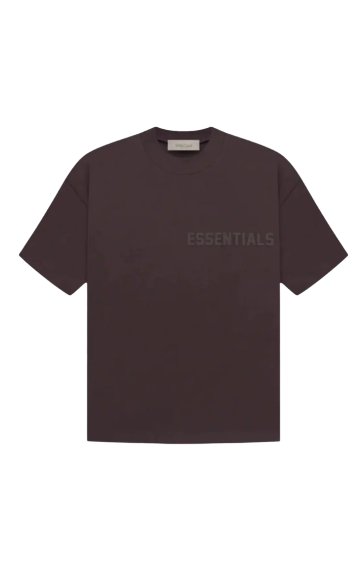 Fear of God Essentials Plum Summer Set t-shirt in plum front view