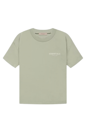 Fear of God Essentials Seafoam t-shirt in seafoam front view