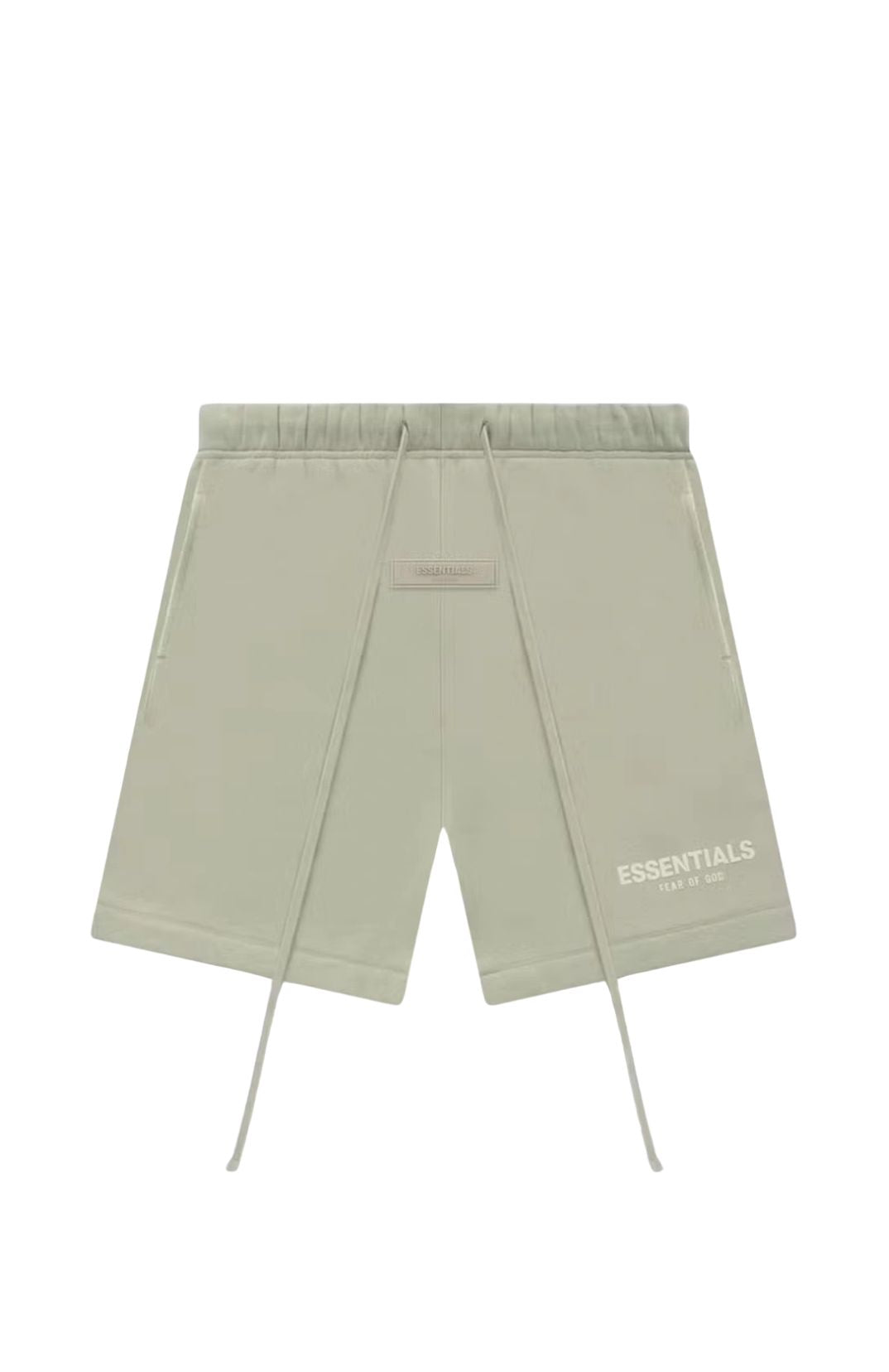 Fear of God Essentials Seafoam Summer shorts in seafoam front view