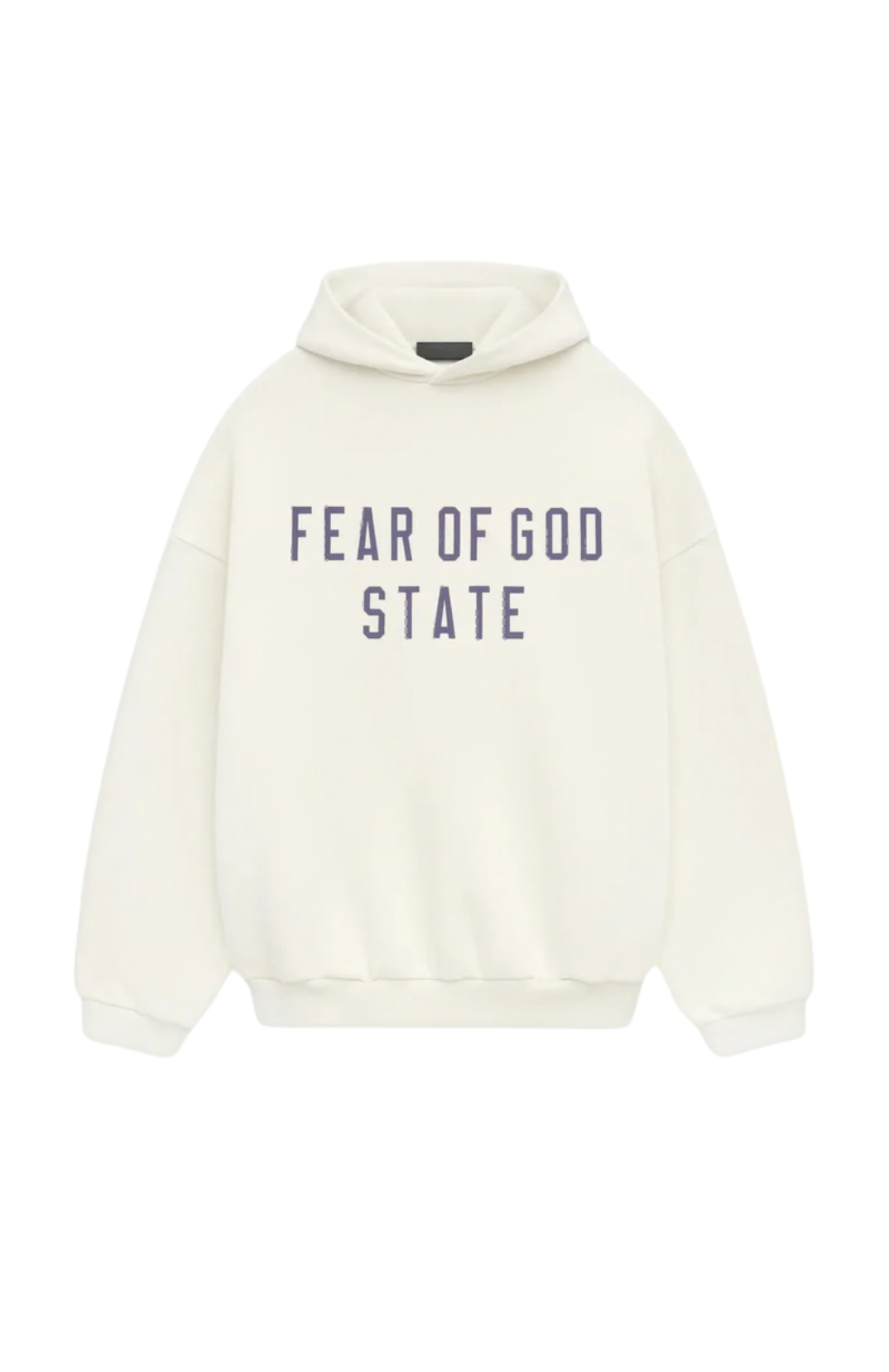 Fear of God Essentials Shell hoodie in cream front view