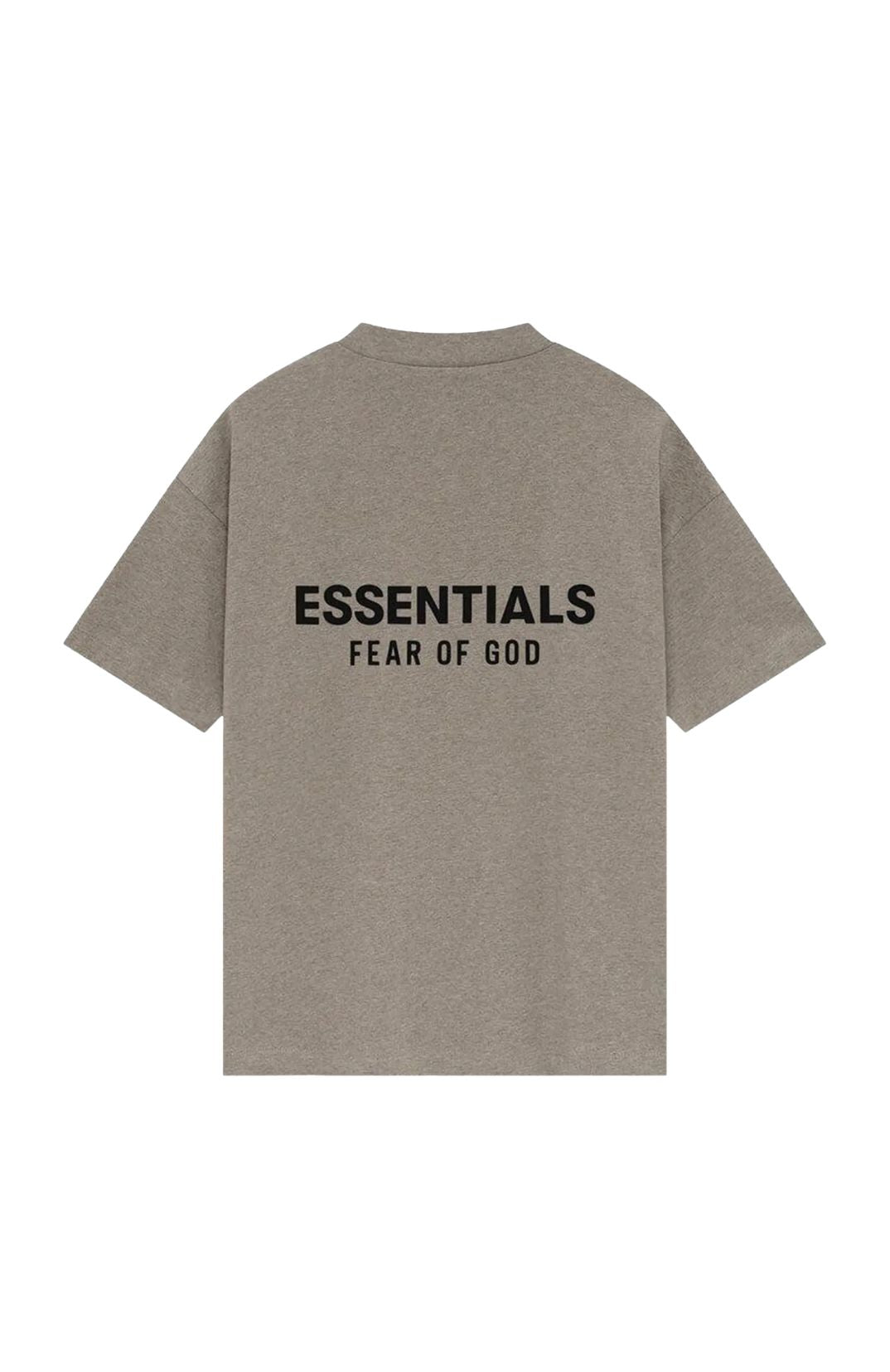 Fear of God Essentials SS25 Homestead Heather Summer t-shirt in homestead heather back view