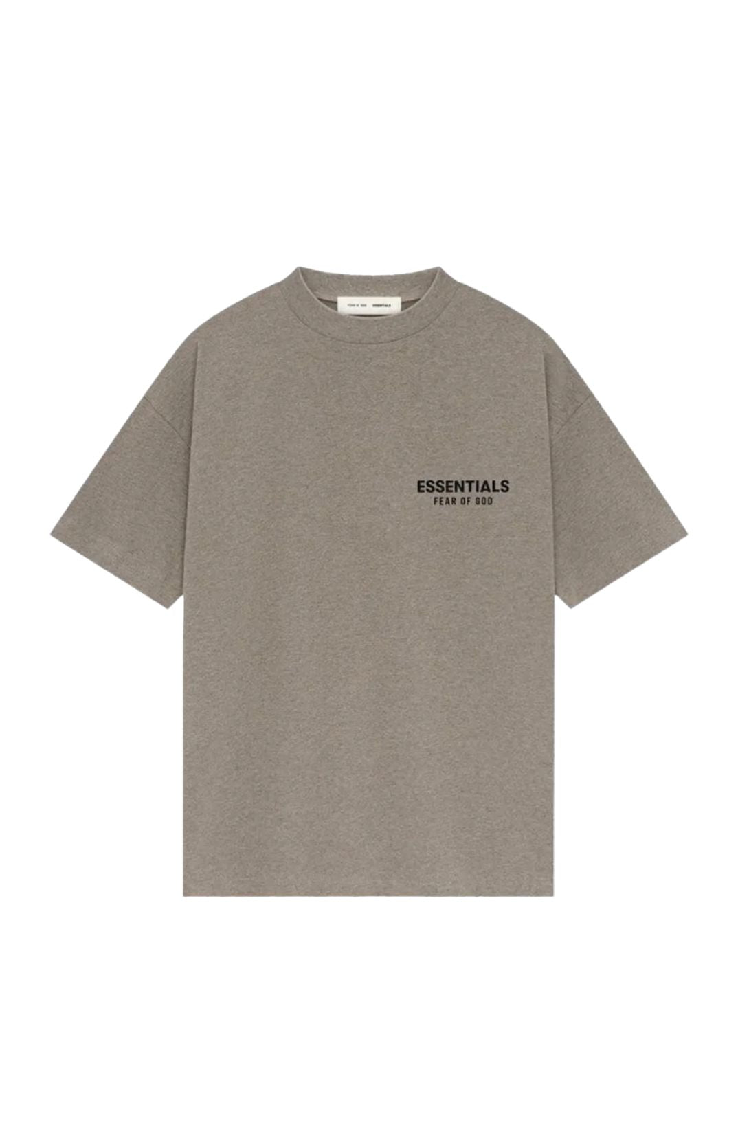 Fear of God Essentials SS25 Homestead Heather Summer t-shirt in homestead heather front view