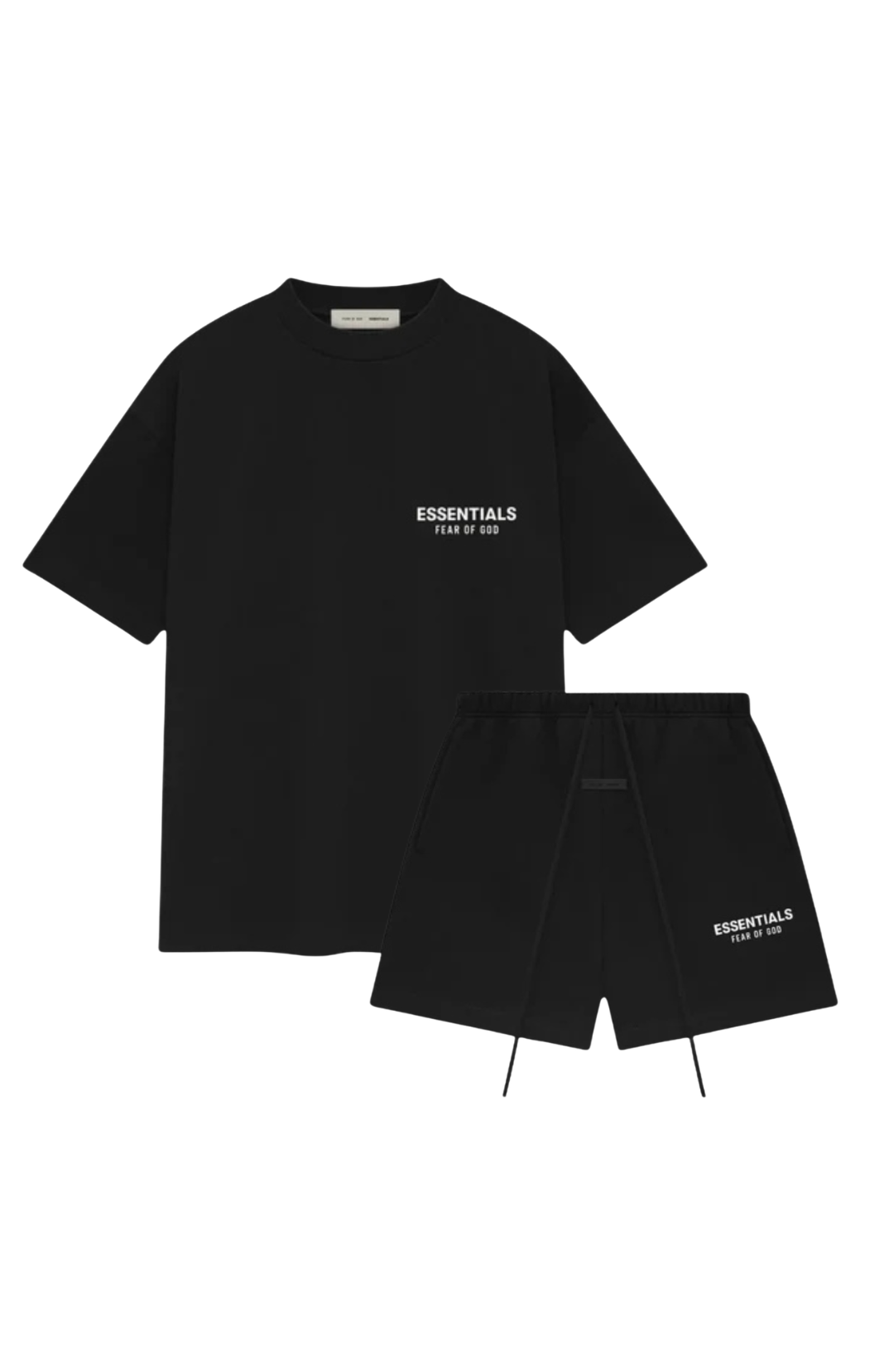 Fear of God Essentials SS25 Jet Black Summer Set two-piece set in jet black