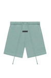 Fear of God Essentials Sycamore Summer shorts in green front view