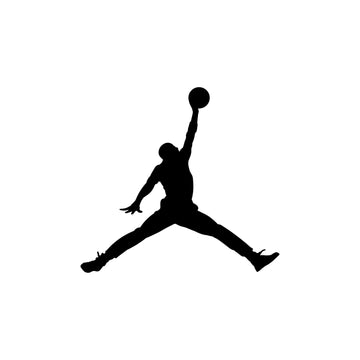Jordan Jumpman logo in white on black background