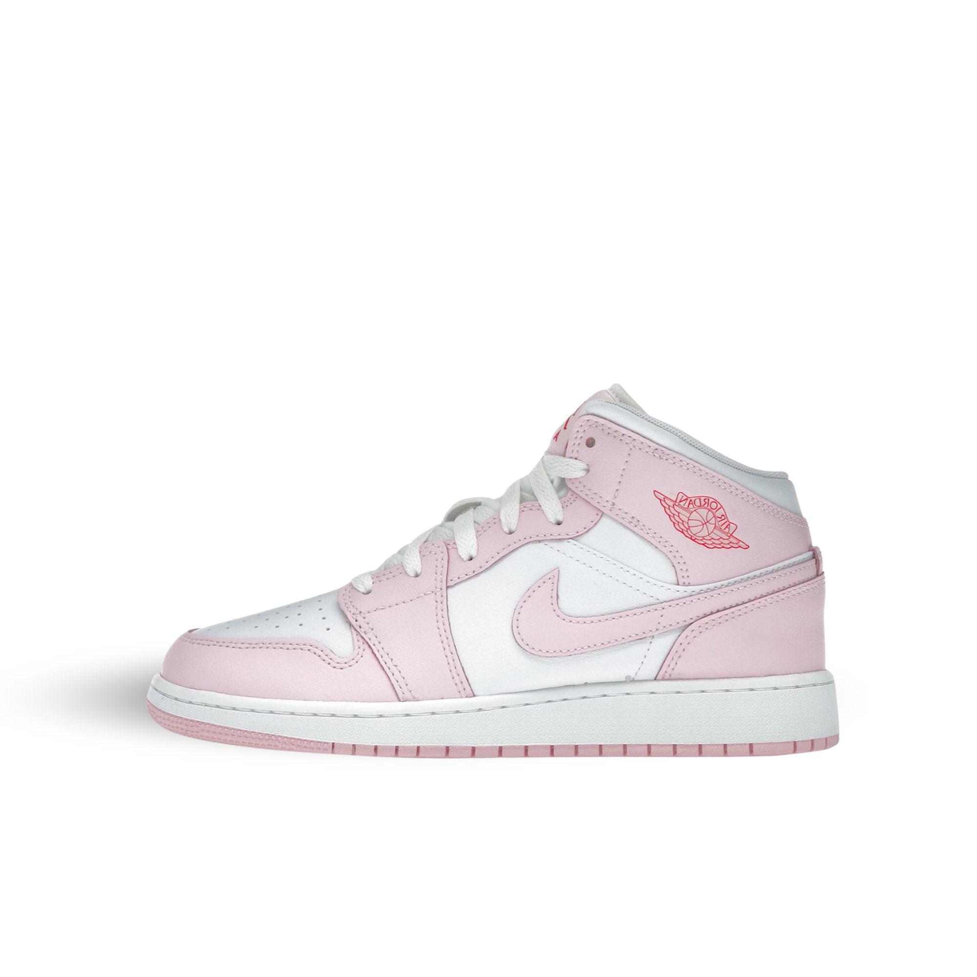 Air Jordan 1 Mid Pink Foam Fire Red - DQ8423-608