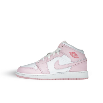 Air Jordan 1 Mid Pink Foam Fire Red - DQ8423-608