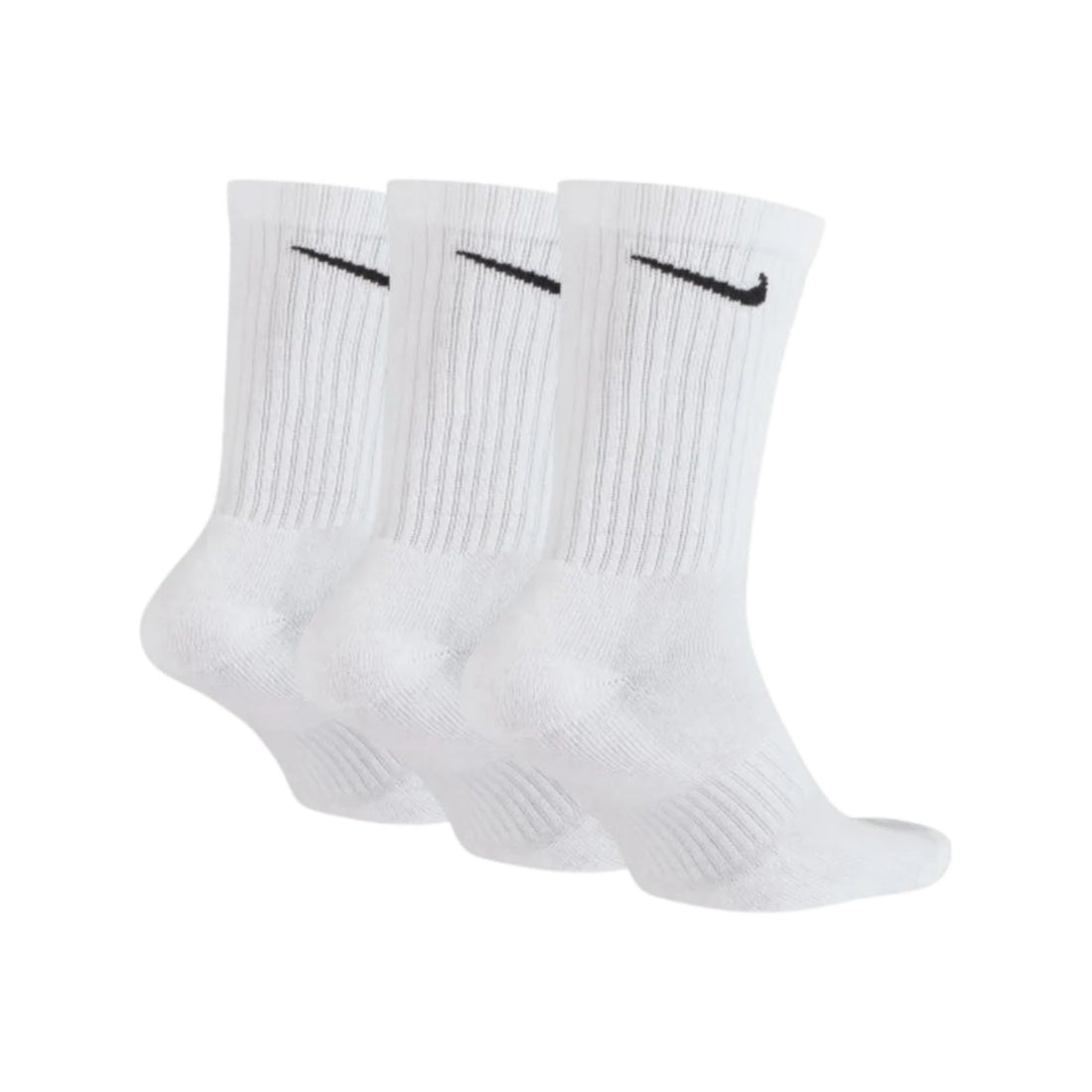 Nike Everyday Cushioned Sports Socks 3-Pack White front view