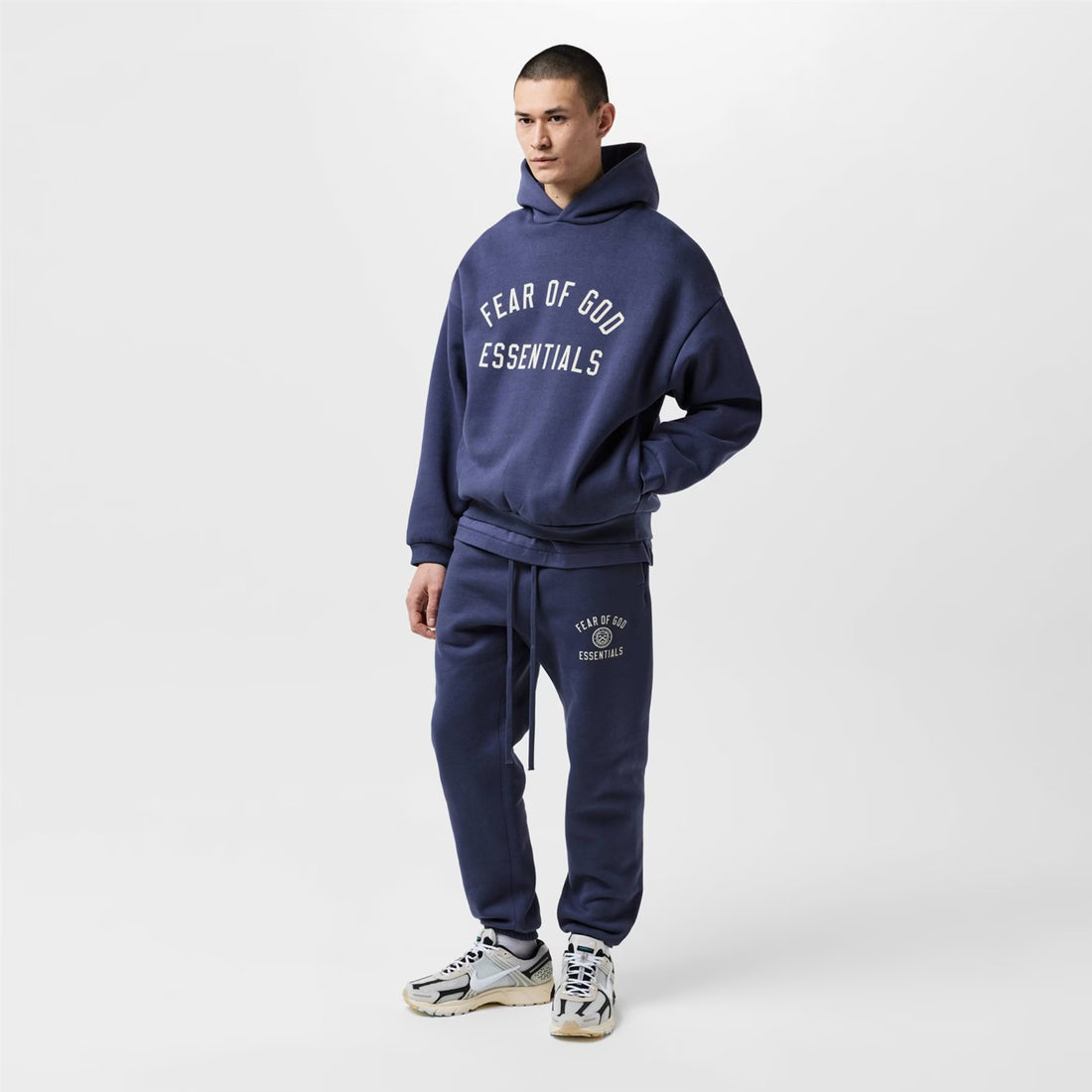 Fear of God Essentials Fleece Hoodie Marine
