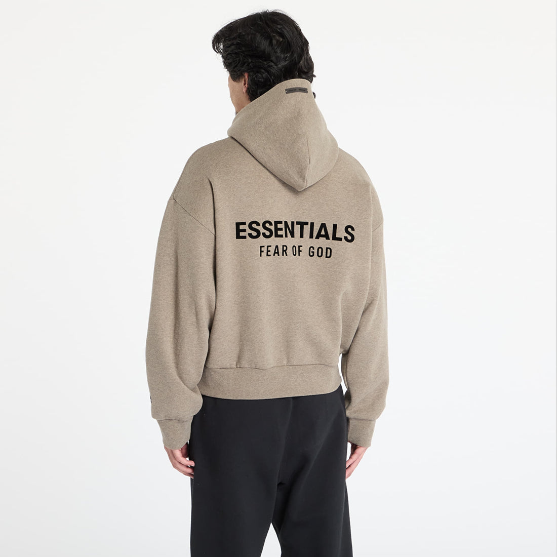 Fear of God Essentials Classic Fit Fleece Hoodie Homestead Heather