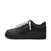 Nike Air Force 1 Low  Rope Laces Black White Custom