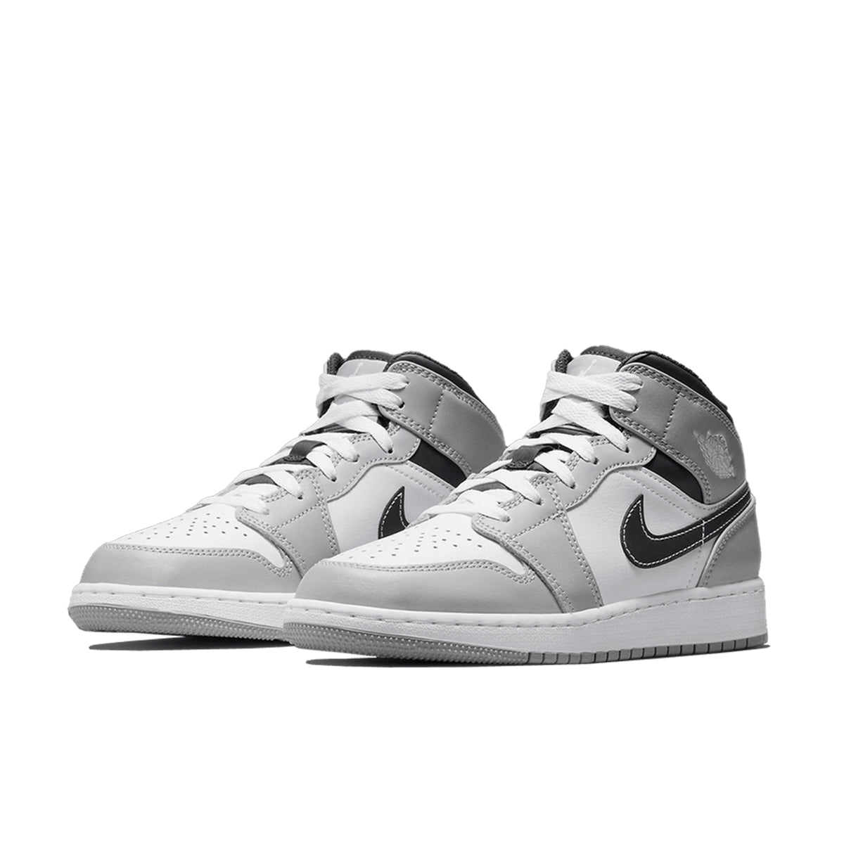 Air Jordan 1 Mid Light Smoke Grey Anthracite GS