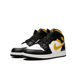 Air Jordan 1 Mid White Pollen Black (GS)