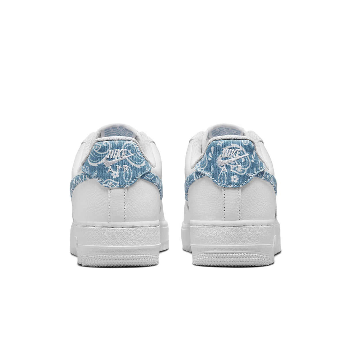 Nike Air Force 1 Low Essential White Worn Blue Paisley